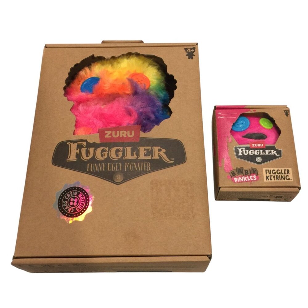 Fugglers Funny Ugly Monsters Chaos Crew Edition & Baby Pinkles Keyring